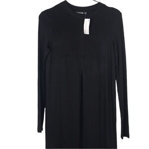 Rehab black split hem maxi top